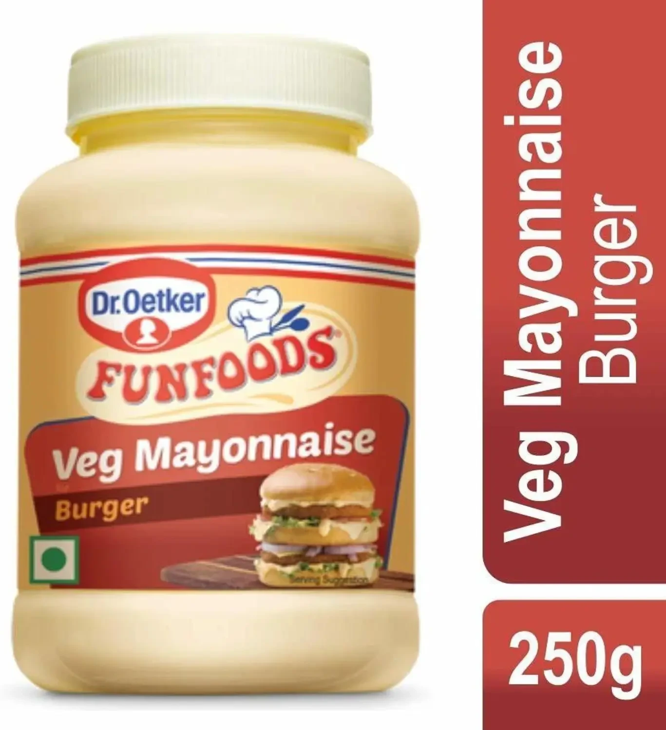 FUNFOOD BURGER VEG MAYONNAISE 250GM